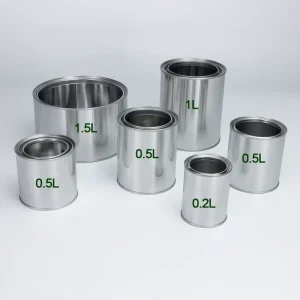 Custom Mini Round Metal Paint Tin Cans Low MOQ Empty with Lid for Aerosol Paint and Candles for Chemical Industries