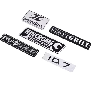 Custom Nameplate Manufacturer Laser Engraving Custom Stainless Steel Metal Magnetic Tag Badge Business Employee Name Logo Tag RW