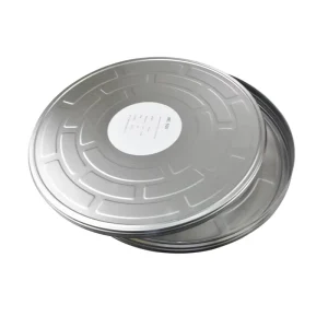 Custom Offset Printing OEM Embossed Metal Tinplate Glossy Finish Reusable Eco CD DVD Record Packaging Storage Tin Craft Stickers
