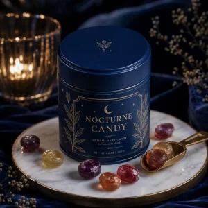 Custom-Printed Food-Grade Eco-Friendly Tinplate Candy and Nut Metal Canister for Food Gift Packaging
