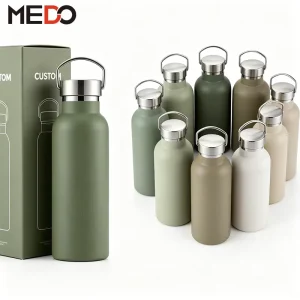Custom Printed Hot and Cold Sports Drink Water Bottle Double-Wall Vacuum-Insulated Stainless Steel Thermos Flask