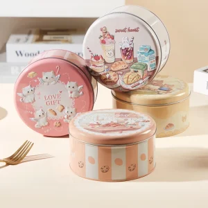 Custom Printed Large-Capacity Tinplate Food Storage Cans for Chocolate and Seasonal Gifts