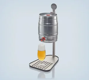 Custom Printed Metal Mini Beer Keg with Tap Dispenser, 5L