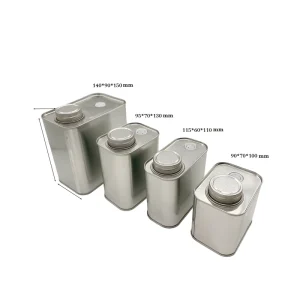Custom Printed Rectangle Tinplate Tin Can for Coffee Beans and Tea Metal Gift Packaging Box