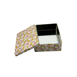 Custom Printed Rectangular Metal Packaging Tin Box