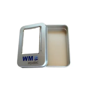 Custom Printed Rectangular Metal Tin Box for Cookies, Candy, Biscuits, Cake, Tea, Mints, or USB Storage