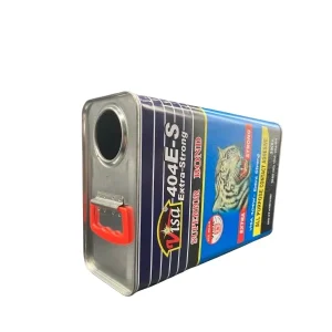 Custom Printed Rectangular Tinplate Container, 3L/4L/5L, for Engine Oil, Motor Car, and Industrial Chemical Packaging