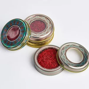 Custom Printed Recyclable Food-Grade Tinplate Box with PVC Top for Chewing Gum, Spices, or Gifts