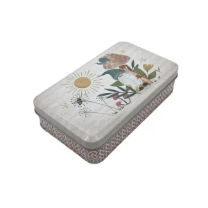 Custom Printed Recyclable Mini Vintage Metal Tin Suitcase Box for Kids