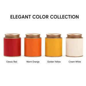 Custom-Printed Round Paper Coffee Canister and Food-Grade Tinplate Tea Tin Can