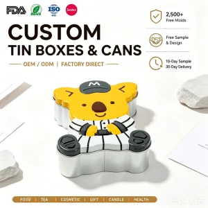 Custom Printed Square Candy Tin Box Metal Storage Container Factory Supplier