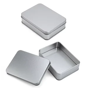 Custom Printed Square Metal Tin Box Packaging Chocolate Tea Gift Box Airtight Hinge Lid Empty Candy Storage Container