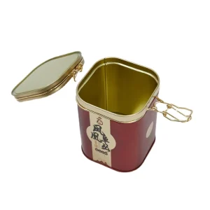 Custom-Printed Tinplate Beverage, Tea, and Coffee Box with Lid