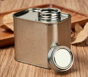 Custom Printed Tinplate Coffee Bean Tea Tin Gift Box 250g Airtight Canister Metal Packaging with Degassing Hole