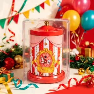 Custom Printed Tinplate Tree Shape CMYK 4-Color Offset Printing Chocolate and Sweets Food Packaging