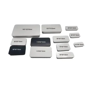 Custom Printed White, Black, or Silver Sliding Tin Box for Mints or Candy