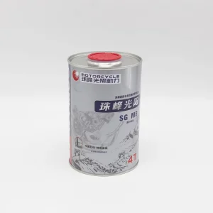 Custom Printing 1L Round Metal Oil Can for Engine Lubricant