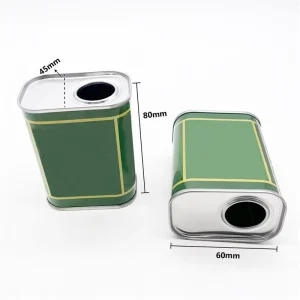 Custom Printing 500ml 1 Liter Olive Oil Tin Packy Rectangle Airtight Metal Food Can for Olive Oil Cooking Oil