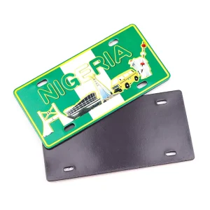 Custom Printing Aluminum Car License Plate Fridge Magnet Metal Craft Countries City Travel Souvenir Gift