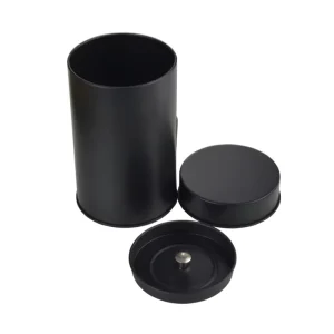 Custom Printing Food Grade Round Metal Tea Can Box Tea Container Tin Gift Box Packaging Metal Tin Box with Double Lid for Tea