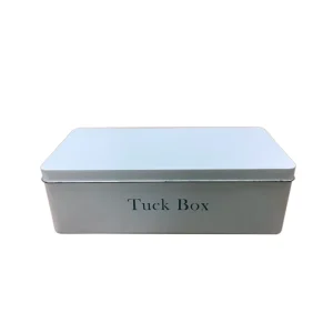 Custom Printing Rectangle Tin Box Metal Tinplate Cans Cake Candy Gift Cookie Food Packaging Container