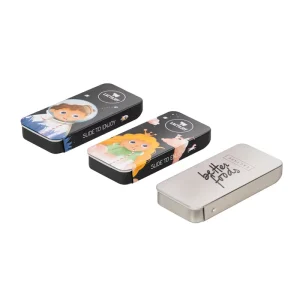 Custom Rectangle Slide-Cover Metal Tin Box for Chewing Gum, Candy and Mints