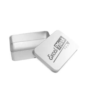 Custom Rectangular Candy Mint Metal Tin Box with Lid for Candle Playing Card Cigar and Tobacco Storage
