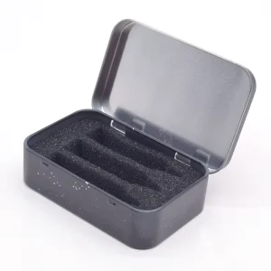 Custom Rectangular Recyclable Metal Tin Box with Hinge for Chocolate, Candy, Mint, Tea, and Crafts