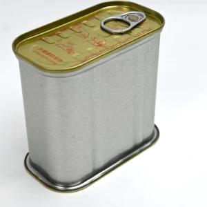 Custom Rectangular Tinplate Metal Can Packaging Processed Food Tin Container for Sardine Salmon Tuna Sandwich Pizza & Snack