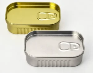 Custom Rectangular Tinplate Storage Box Reusable Metal Tin Can with Lid for Gift Packaging