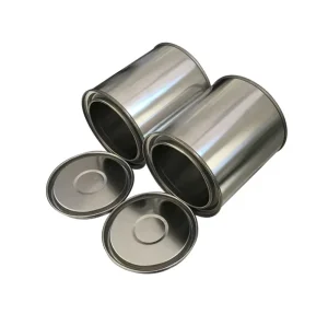 Custom Round Empty Tin Cans Recyclable Metal Tin Box Jars for Car Paint or Petrol Use