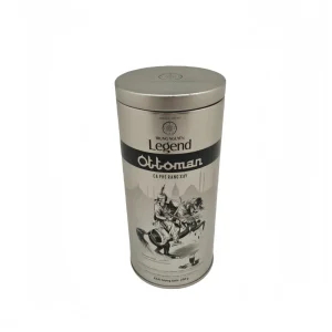 Custom Round Tea Tinplate Box with Recycled Materials and Embossed Logo