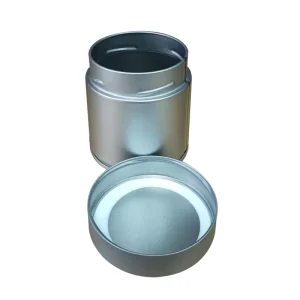 Custom Round Tinplate Food Storage Can with Recycled Materials and Screw Lid