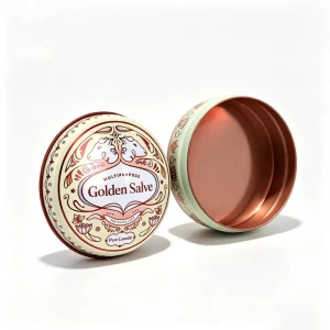 Custom Round Tinplate Tin with Sliding and Screw Lids for Jewelry, Candles, Watches, Cake, Perfume, and Balm