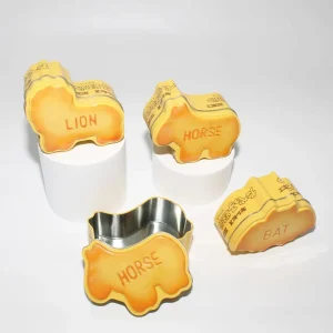 Custom-Shaped Embossed Tinplate Metal Can for Snacks Candies and Biscuits