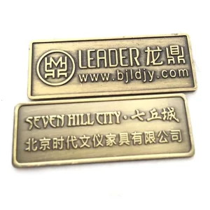 Custom Shiny Plated Metal Stamping Homemade Quality Number 3D Metal Plate