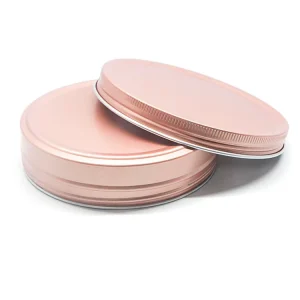 Custom Size 2 oz Airtight Round Lip Balm Tin Cans Aluminum Jar Cosmetic Tin for Storage