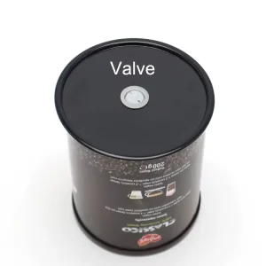 Custom Size 53mm 65mm 73mm 83mm 99mm 126mm Food Grade Tin Can Ends with Lid Valve for Coffee Bean Packaging