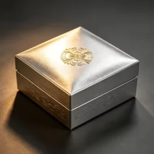 Custom Size Stainless Steel and Aluminum Metal Gift Tin Box with Logo Pattern for Wedding and Festival Packaging