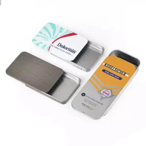 Custom Sliding Metal Tin Box for Perfume Solid Storage