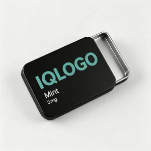 Custom Small Rectangular Metal Tin Box for Mint Candy and Solid Perfume, Sliding Lid, Color Printed