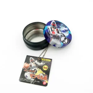 Custom Small Round Tinplate Metal Can Empty with Key Ring for Kids’ Playing or Gift Card Tin Box Glossy Finish Offset Printed