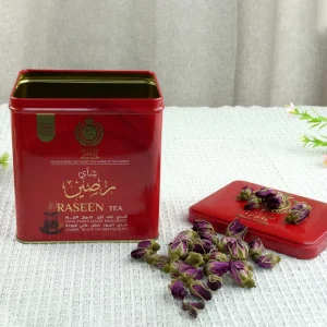 Custom Square Glossy Tinplate Chocolate, Tea and Candy Tin Canister, Large Capacity Food Packaging Container