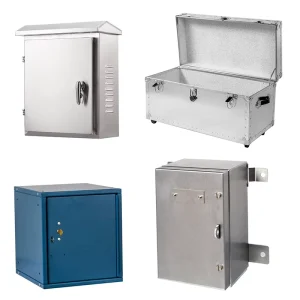 Custom Stainless Steel, Aluminum, or Iron Sheet Metal Enclosure Storage Boxes