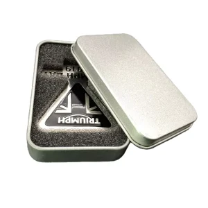 Custom Stainless Steel Iron Small Metal Tin Boxes Storage Badge Jewelry Metal Present Gift Box Packaging