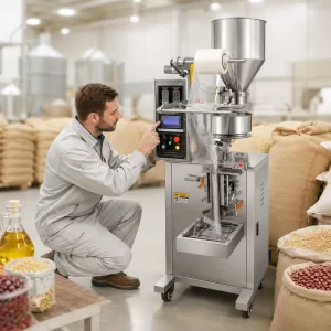 Custom Stainless Steel Vertical Form Fill Seal VFFS Machine for Nut and Bean 420 Type Automatic Packing Machine