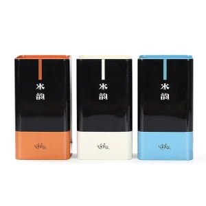 Custom Thin Varnished Rectangular Tin Box for Candle Coffee Tea Solid Perfume and Pills