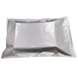Custom Three-Side-Sealed 3-Layer Laminated Aluminum Foil Vacuum Gravure Printed Chemicals Packaging Silver Mylar