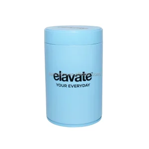 Custom Tin Cans Cylinder Metal Food Packaging for Coffee Beans Matcha Powder Candies Sealed Iron Can Tin Can
