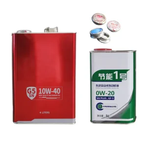 Custom Tinplate Oblong F Style 1L 4L Can for Motor Oil ISO9001 Certified